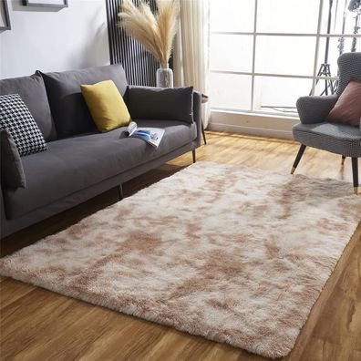 Rohatim Hochflor Teppich Wohnzimmer Super weich Shaggy Teppich Flauschiger Soft