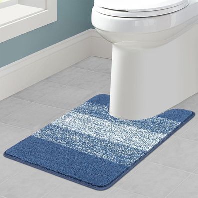 Enyhom U-Form WC Teppich 50 x 60 cm, saugfähig, rutschfest und waschbar, für