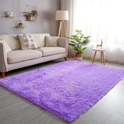 Rohatim Hochflor Shaggy Teppich Super weich Flauschiger Soft Area Rug für