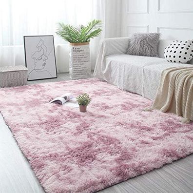 Pauwer Soft Fluffy Kunstpelz Teppich, extra weich und bequem, rutschfest, für