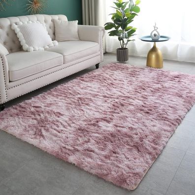 Rohatim Hochflor Teppich Super weich Shaggy Teppich Flauschiger Soft Area Rug