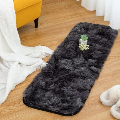 Choshome Flauschiger Hochflor Teppich, weich & rutschfest, waschbar