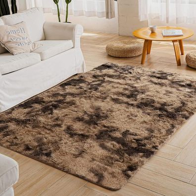 Rohatim Hochflor Teppich Wohnzimmer Super weich Shaggy Teppich Flauschiger Soft