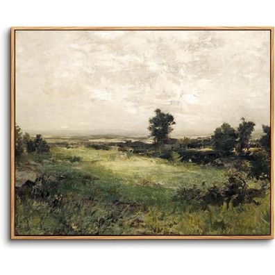 hyidecorart Vintage Leinwandbild mit Holzrahmen 60x90 cm - Natur Wildnis