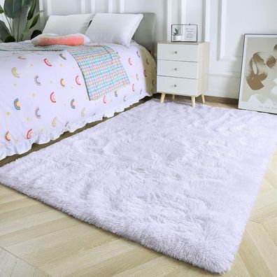 Rohatim Hochflor Shaggy Teppich Super weich, flauschig, ideal für Wohn