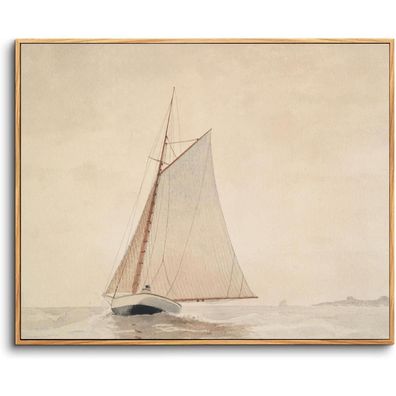 hyidecorart Vintage Leinwandbild mit Holzrahmen, 20x25 cm, Nautisches