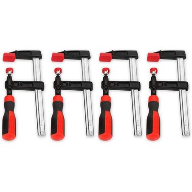 Ejoyous 4PCS F-Klemmen Schraubzwingen-Set für Holzbearbeitung 50 x 150 mm
