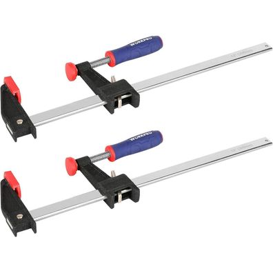 Workpro Schraubzwingen Set 2 Stück, 300mm Spannweite, Quick Release, 272kg