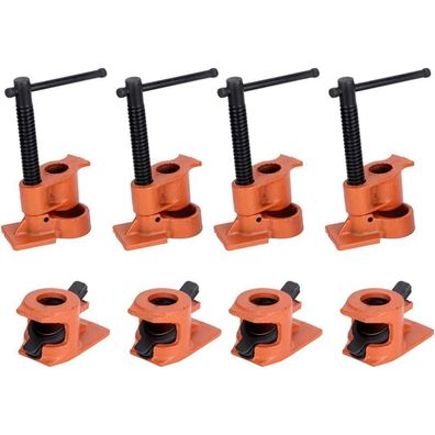 4x Rohr Schraubzwinge 1/2 Zoll, Schnellspann Mechanismus für Holzbearbeitung
