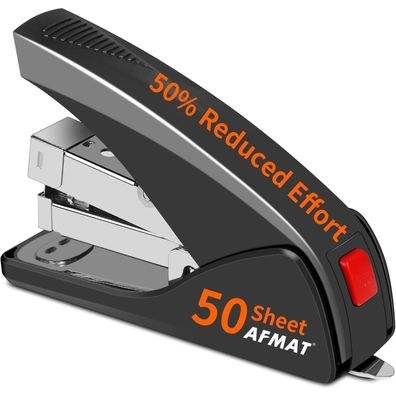 AFMAT Müheloser Schreibtischheftgerät, 50 Blatt Kapazität, Ergonomisch