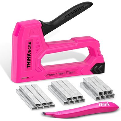 Thinkwork Handtacker Set mit 1600 JT21-Klammern (1/4", 5/16", 3/8")