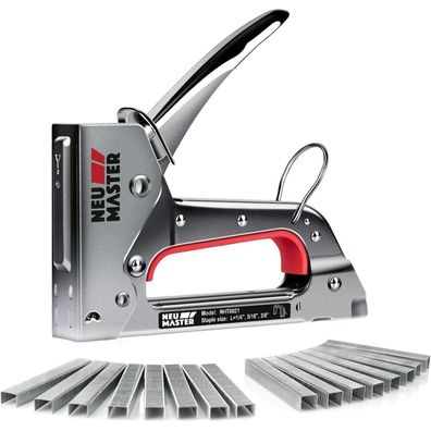 NEU MASTER Handtacker Set mit 1600 Typ 53 Klammern (8-10mm) - Leistungsstark