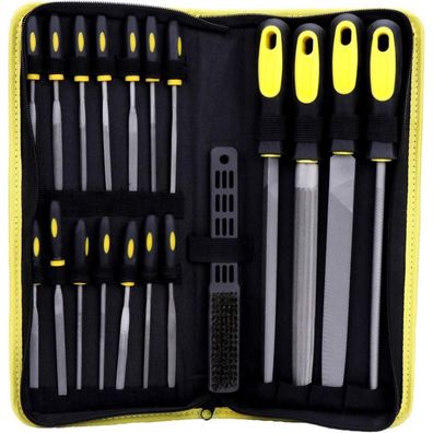 WiMas 19-teiliges Werkstattfeilen-Set: Diamant-Feilen-Kit mit flacher