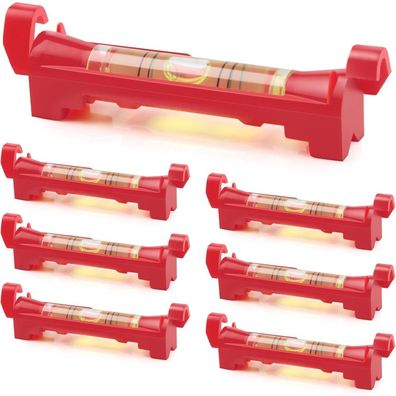 TXXATX 7x Schnurwasserwaage 75mm Rot - Profi Richtwaage für Handwerk