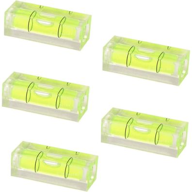 Bobozhong 5 Stück Mini Wasserwaage, Präzisions-Libelle aus Acryl für Camping