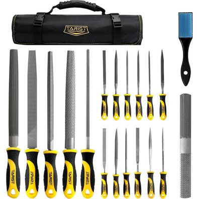 TARIST 19-teiliges Feilenset für Metall und Holz mit Werkzeugtasche, inkl