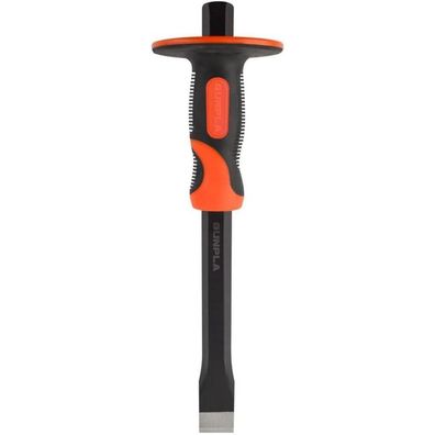 Gunpla 12" Flachmeißel 300x18mm mit Handschutz - Vielseitig für Stemmarbeiten