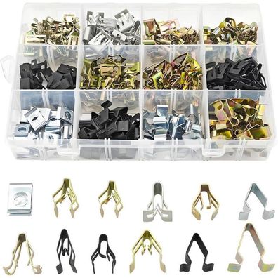 JNNJ 240x Metall Clips für Innenverkleidung, Zierleisten & Armaturenbrett