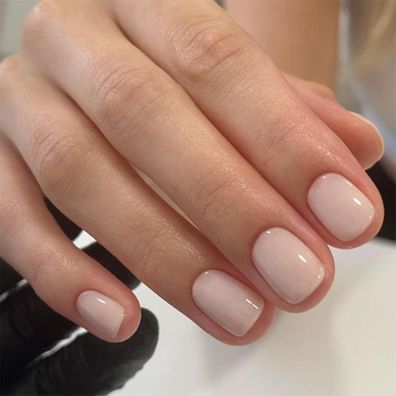 Songqee 24 Stück Kurz Square Press on Nails Glänzend Weiß Künstliche Nägel Full