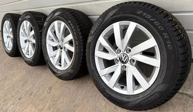 4x Original VW Passat 3G B8 16 Zoll Winterräder Aragon 3G0601025BJ DOT24 6-8mm
