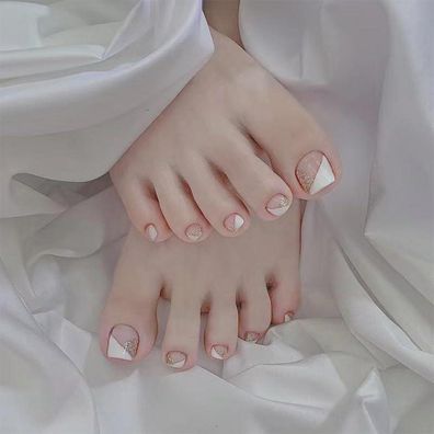 Daruur 24 Stück Full Cover Press on Nails, Klebenägel Fingernägel für Frauen