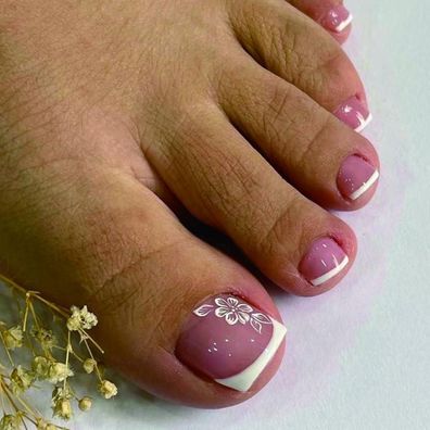 Daruur 24 Stück Full Cover Press on Nails für Frauen & Mädchen, DIY Nagelset