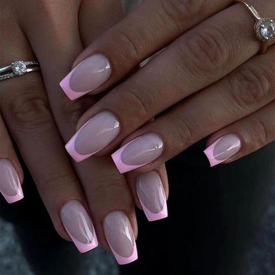 Daruur 24 Stück Full Cover Press on Nails, Klebenägel für Frauen & Mädchen
