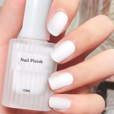 Virellay Weiß Matte Nagellack - Schnelltrocknend, Langanhaltend, Ungiftig, Ohne