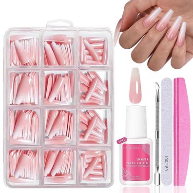 MrCuvaryas Nagel Tips Set - 240 Stück Französisch Falsche Nägel Zum Aufkleben