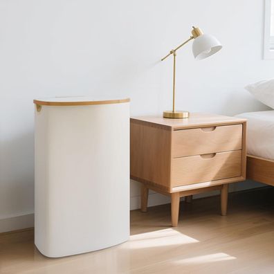 TeSabMi Wäschekorb 100L mit Deckel, faltbar und robust, ideal für Bad und