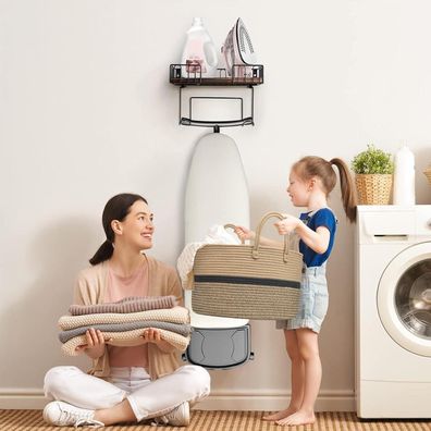 Virklyee Baumwolle Seil Korb 32L, Geflochtener Wäschekorb 40 x H25