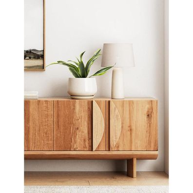 LE TAUCI Keramik Blumentopf 25 cm Übertopf mit Untersetzer und Drainageloch