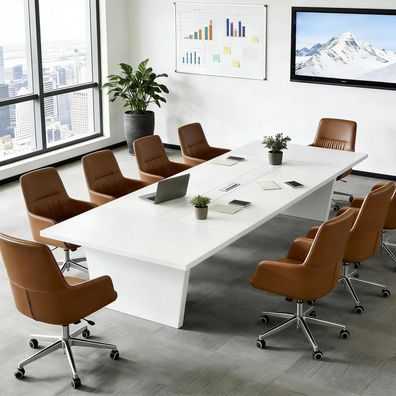 Konferenztisch Büro 160x100x74cm C1 - Moderner, stabiler Besprechungstisch mit