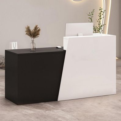 Empfangstheke mit Schublade & Ablagefächern - Moderner Kassentisch für Büro