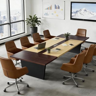 Zrbddef Konferenztisch Büro 160x100cm, Moderner Besprechungstisch für
