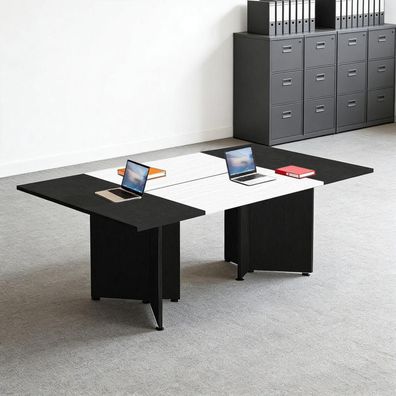 Zrbddef Modularer Konferenztisch erweiterbar, 400 cm, für 4-12 Personen