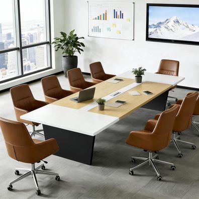 Konferenztisch Büro 240x120x74cm M - Moderner, stabiler Besprechungstisch für