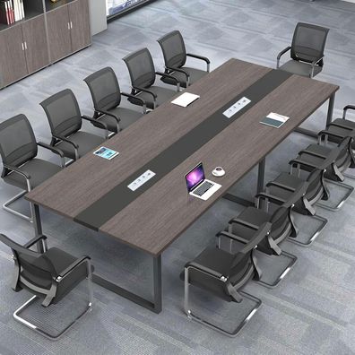 Konferenztisch mit Kabelmanagement, 320x120cm, Modern & Stabil für Büro