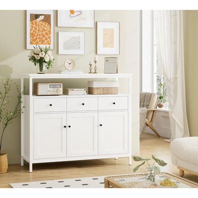 FirFurd Sideboard mit 3 Schubladen und 3 Türen, Küchenkommode für Küche