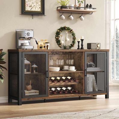 Launica Sideboard Kücheschrank mit Stauraum, industriell, Weinschrank für