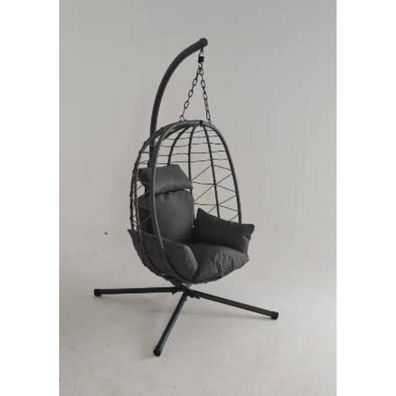 GarveeHome Rattan Hängesessel Schaukelstuhl Floating Lounger Indoor/Outdoor