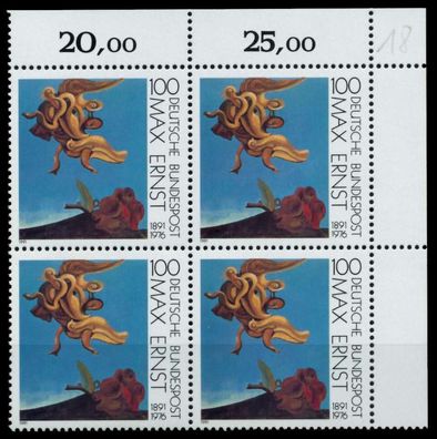 BRD 1991 Nr 1569 postfrisch Viererblock ECKE-ORE X76CEB2