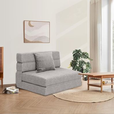 ANONER Schlafsessel mit Schlaffunktion, Klappmatratze mit Memory Schaum