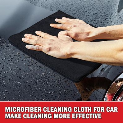 AIDEA Mikrofaser Reinigungstücher Auto, 24 Stück, 30,5 x 40,6 cm, Grau