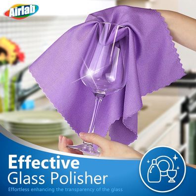 Airlab 8X Ultrafeine Mikrofaser Reinigungstücher, Nano Fenstertuch für