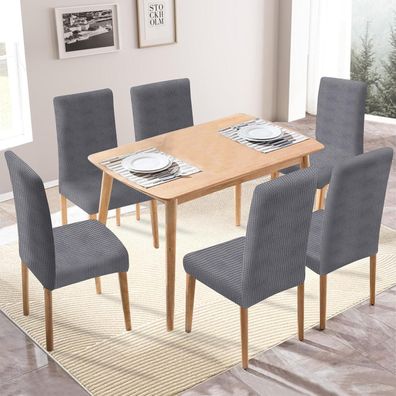 Ystyle Stretch Stuhlhussen 6er Set, elastische und waschbare Stuhlbezüge für