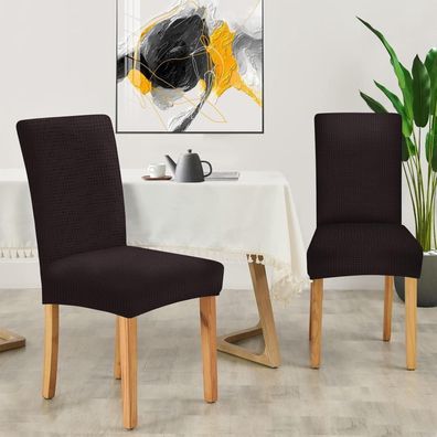 Ystyle Stretch Stuhlhussen 2er Set, elastische und waschbare Stuhlbezüge für