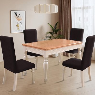 Ystyle Stretch Stuhlhussen 4er Set - Waschbare und dehnbare Stuhlbezüge für