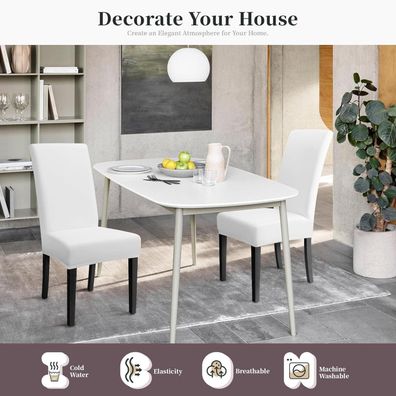 Eozakavod Stuhlhussen 6er Set - Moderne Stretch Stuhlbezüge, Waschbar