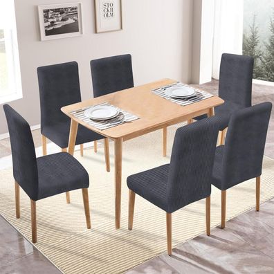 Ystyle Stretch Stuhlhussen 6er Set - Waschbare und elastische Stuhlbezüge für